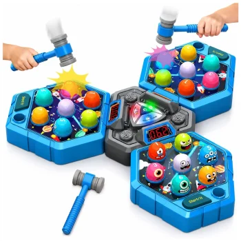 Arkadna Igra Whack A Mole Creatures Za 3 Igrača, 3 Načina Rada, Užareni čekići 2