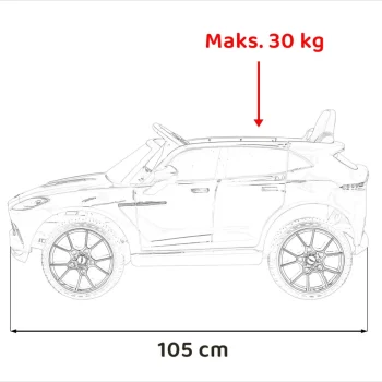 Aston Martin Dbx Auto Na Akumulator, Crveni 3