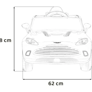 Aston Martin Dbx Dječja Kolica Na Baterije, Bijela + Daljinski Upravljač + Eva Pegla + Sigurnosni 2