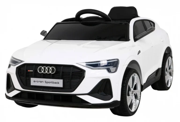 Audi E Tron Sportback Za Djecu Bijela + Daljinski Upravljač + 4x4 Pogon + Spori Start + Mp3 Radio + 1