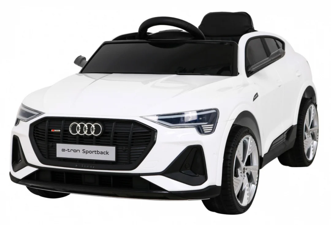 Audi E Tron Sportback Za Djecu Bijela + Daljinski Upravljač + 4x4 Pogon + Spori Start + Mp3 Radio + 1