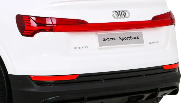 Audi E Tron Sportback Za Djecu Bijela + Daljinski Upravljač + 4x4 Pogon + Spori Start + Mp3 Radio + 11