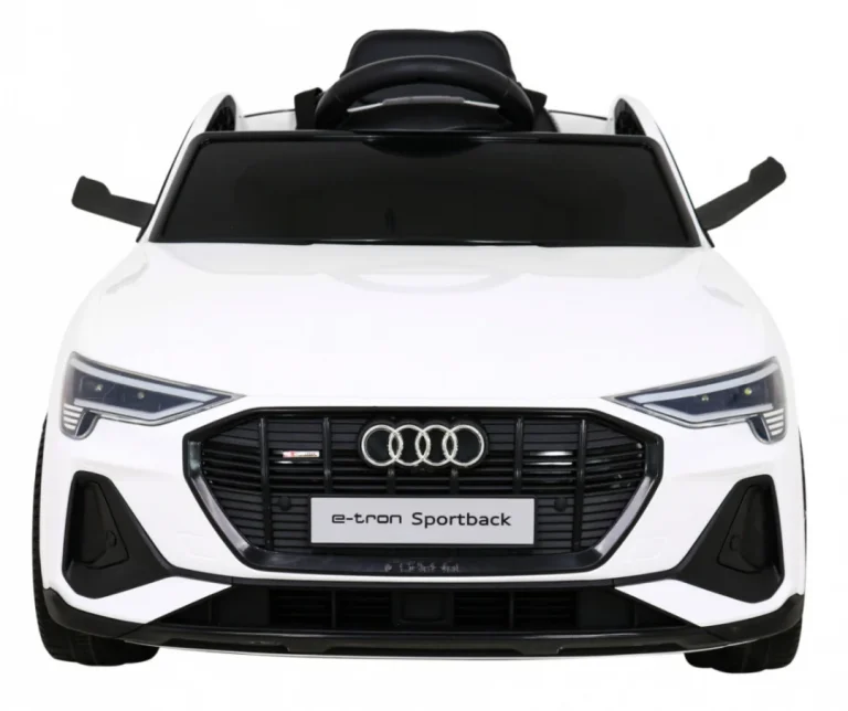 Audi E Tron Sportback Za Djecu Bijela + Daljinski Upravljač + 4x4 Pogon + Spori Start + Mp3 Radio + 3