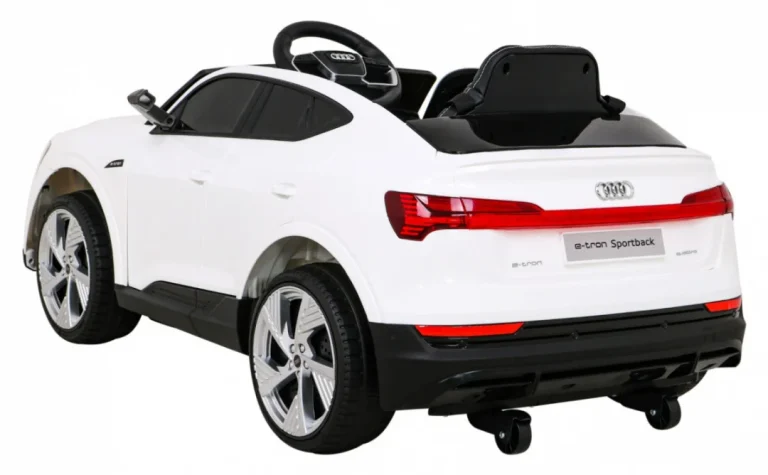 Audi E Tron Sportback Za Djecu Bijela + Daljinski Upravljač + 4x4 Pogon + Spori Start + Mp3 Radio + 5