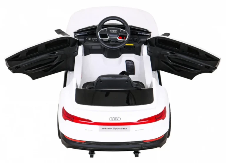 Audi E Tron Sportback Za Djecu Bijela + Daljinski Upravljač + 4x4 Pogon + Spori Start + Mp3 Radio + 7