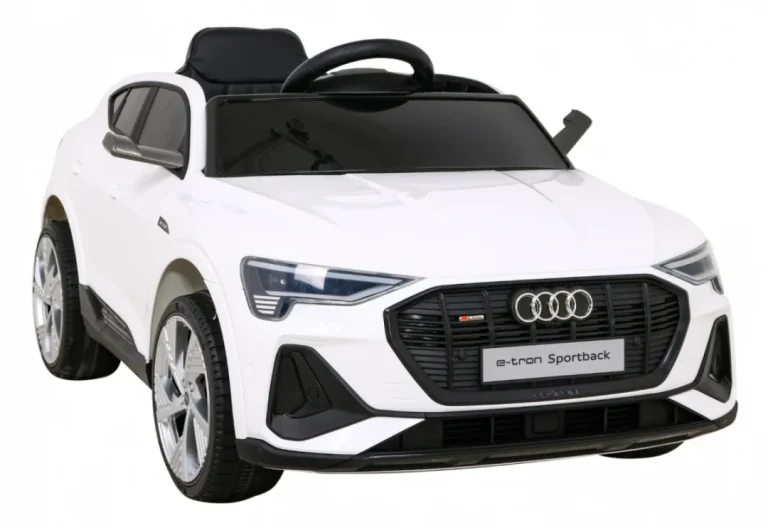 Audi E Tron Sportback Za Djecu Bijela + Daljinski Upravljač + 4x4 Pogon + Spori Start + Mp3 Radio + 9