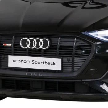 Audi E Tron Sportback Za Djecu Crni + Daljinski Upravljač + 4x4 Pogon + Spori Start + Mp3, Crna 12