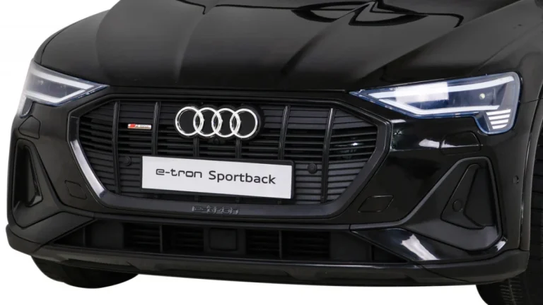 Audi E Tron Sportback Za Djecu Crni + Daljinski Upravljač + 4x4 Pogon + Spori Start + Mp3, Crna 12