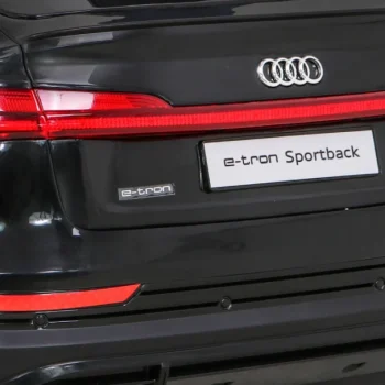 Audi E Tron Sportback Za Djecu Crni + Daljinski Upravljač + 4x4 Pogon + Spori Start + Mp3, Crna 13