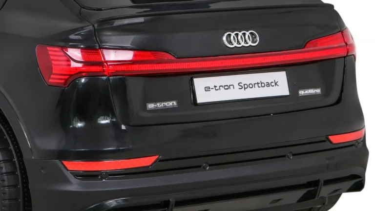 Audi E Tron Sportback Za Djecu Crni + Daljinski Upravljač + 4x4 Pogon + Spori Start + Mp3, Crna 13