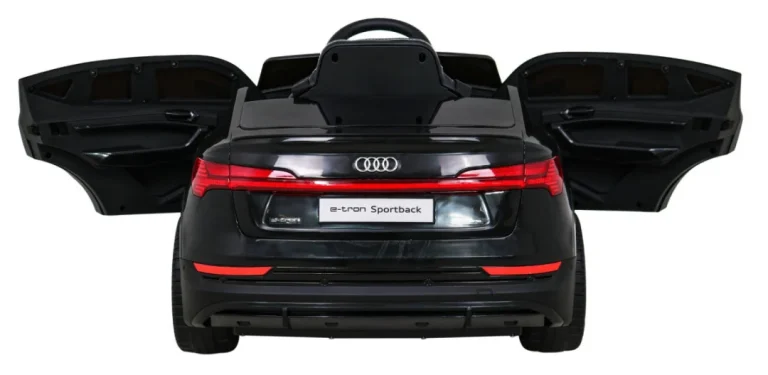 Audi E Tron Sportback Za Djecu Crni + Daljinski Upravljač + 4x4 Pogon + Spori Start + Mp3, Crna 6