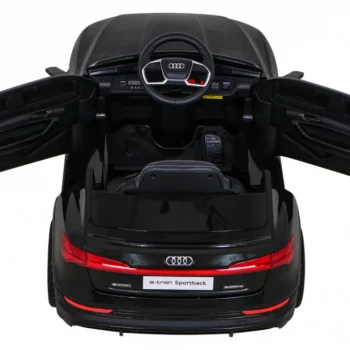 Audi E Tron Sportback Za Djecu Crni + Daljinski Upravljač + 4x4 Pogon + Spori Start + Mp3, Crna 7