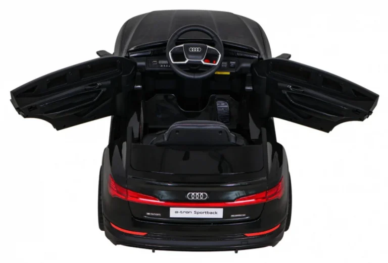 Audi E Tron Sportback Za Djecu Crni + Daljinski Upravljač + 4x4 Pogon + Spori Start + Mp3, Crna 7
