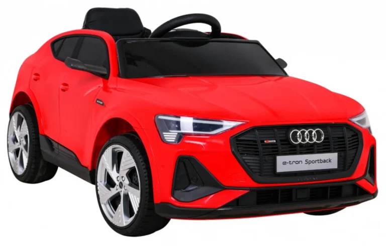 Audi E Tron Sportback Za Djecu Crveni + Daljinski Upravljač + 4x4 Pogon + Spori Start + Mp3, Crvena 10