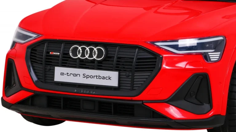Audi E Tron Sportback Za Djecu Crveni + Daljinski Upravljač + 4x4 Pogon + Spori Start + Mp3, Crvena 11