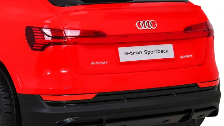Audi E Tron Sportback Za Djecu Crveni + Daljinski Upravljač + 4x4 Pogon + Spori Start + Mp3, Crvena 12