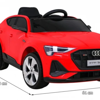 Audi E Tron Sportback Za Djecu Crveni + Daljinski Upravljač + 4x4 Pogon + Spori Start + Mp3, Crvena 2