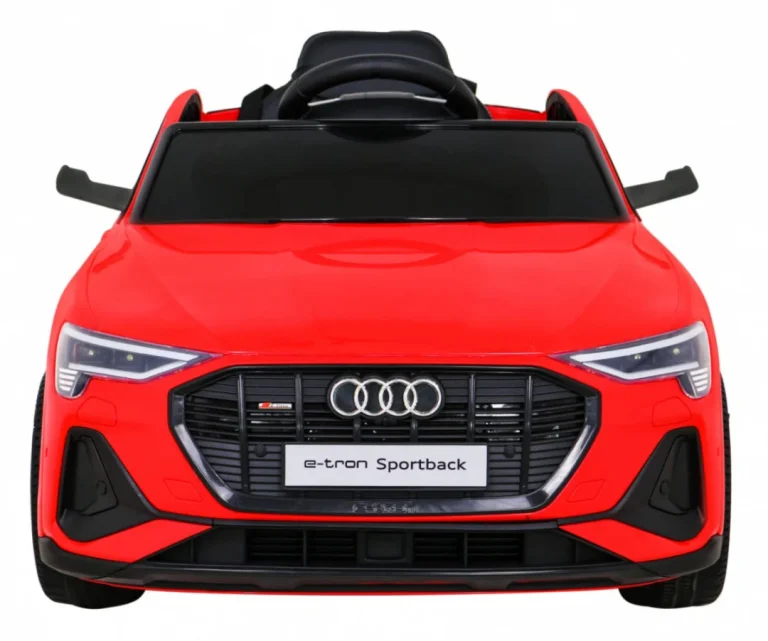 Audi E Tron Sportback Za Djecu Crveni + Daljinski Upravljač + 4x4 Pogon + Spori Start + Mp3, Crvena 3