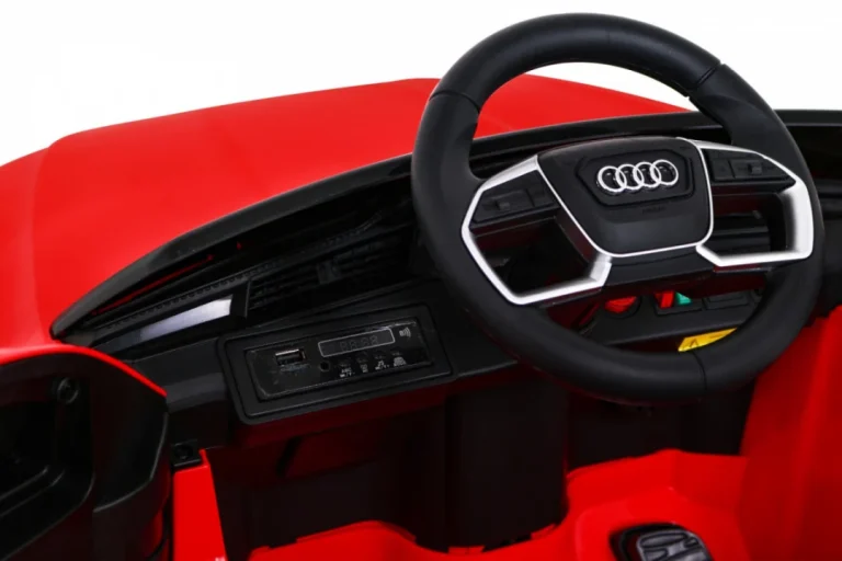 Audi E Tron Sportback Za Djecu Crveni + Daljinski Upravljač + 4x4 Pogon + Spori Start + Mp3, Crvena 7