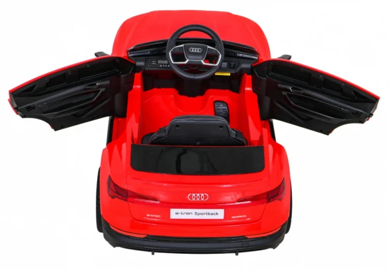 Audi E Tron Sportback Za Djecu Crveni + Daljinski Upravljač + 4x4 Pogon + Spori Start + Mp3, Crvena 8