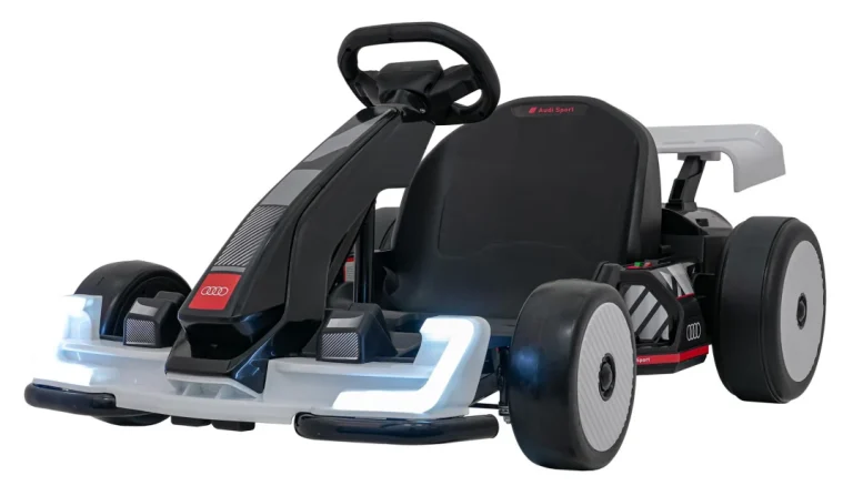 Audi Gokart S Funkcijom Driftanja, Bijela Boja Auto Na Akumulator 1