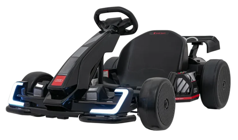 Audi Gokart Vozilo S Funkcijom Driftanja, Crno Auto Na Akumulator 1