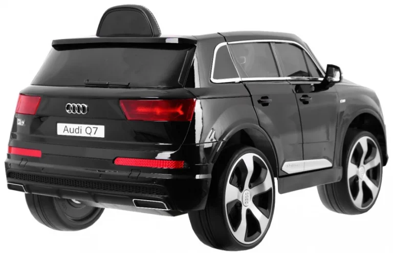 Audi Q7 Lift Akumulator Za Djecu Crna Boja + Daljinski Upravljač + Sporo Pokretanje + Eva + Mp3 Led 5
