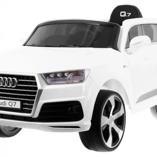 Audi Q7 Lift Baterija Za Djecu Bijela + Daljinski Upravljač + Spori Start + Eva + Eko Koža + Mp3 Led 1