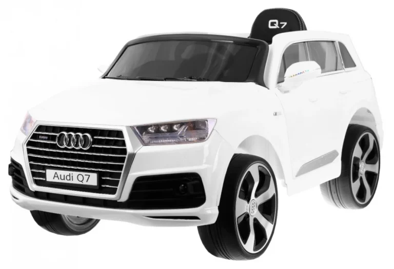 Audi Q7 Lift Baterija Za Djecu Bijela + Daljinski Upravljač + Spori Start + Eva + Eko Koža + Mp3 Led 1