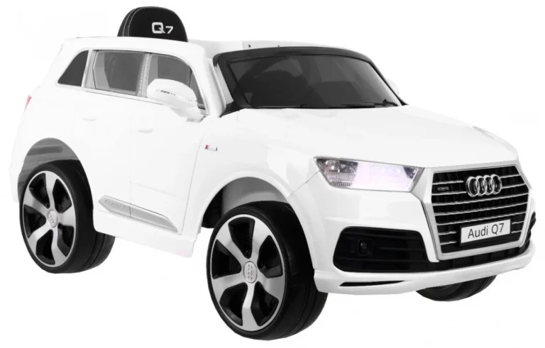 Audi Q7 Lift Baterija Za Djecu Bijela + Daljinski Upravljač + Spori Start + Eva + Eko Koža + Mp3 Led 2
