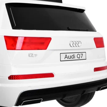 Audi Q7 Lift Baterija Za Djecu Bijela + Daljinski Upravljač + Spori Start + Eva + Eko Koža + Mp3 Led 4