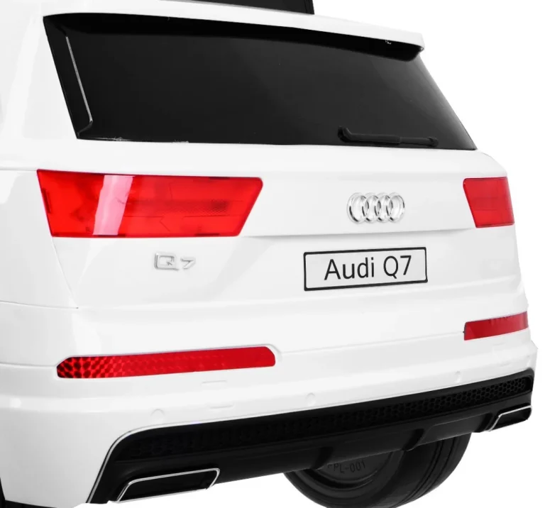 Audi Q7 Lift Baterija Za Djecu Bijela + Daljinski Upravljač + Spori Start + Eva + Eko Koža + Mp3 Led 4