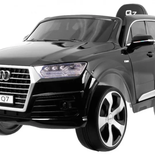 Audi Q7 Lift Baterija Za Djecu Crna + Daljinski Upravljač + Spori Start + Eva + Eko Koža + Mp3 Led 1