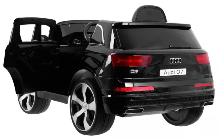 Audi Q7 Lift Baterija Za Djecu Crna + Daljinski Upravljač + Spori Start + Eva + Eko Koža + Mp3 Led 2