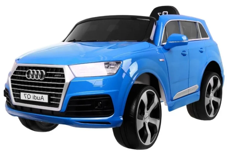 Audi Q7 Lift Baterija Za Djecu Plava Boja + Daljinski Upravljač + Spori Start + Eva + Mp3 Led 12