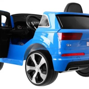 Audi Q7 Lift Baterija Za Djecu Plava Boja + Daljinski Upravljač + Spori Start + Eva + Mp3 Led 4