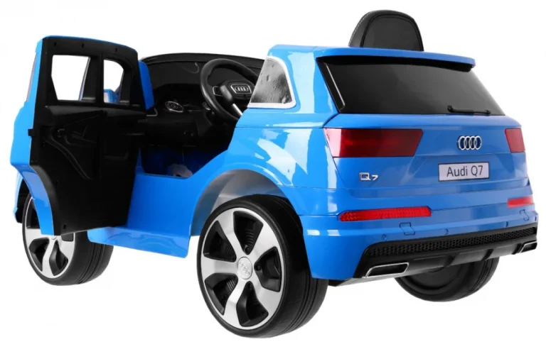 Audi Q7 Lift Baterija Za Djecu Plava Boja + Daljinski Upravljač + Spori Start + Eva + Mp3 Led 4