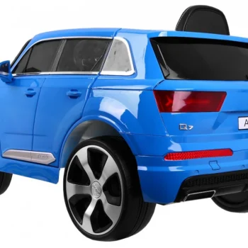 Audi Q7 Lift Baterija Za Djecu Plava Boja + Daljinski Upravljač + Spori Start + Eva + Mp3 Led 5