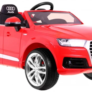 Audi Q7 Quattro S Line Baterija Crvena + Daljinski Upravljač + Sporo Pokretanje + Eva + Radio Mp3 3