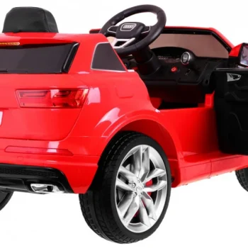 Audi Q7 Quattro S Line Baterija Crvena + Daljinski Upravljač + Sporo Pokretanje + Eva + Radio Mp3 4