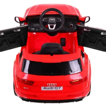 Audi Q7 Quattro S Line Baterija Crvena + Daljinski Upravljač + Sporo Pokretanje + Eva + Radio Mp3 5