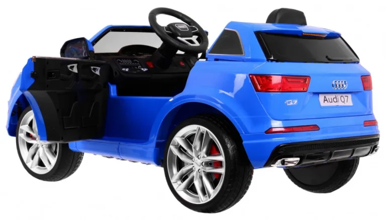 Audi Q7 Quattro S Line Baterija Plava + Daljinski Upravljač + Radio Mp3 Led 2
