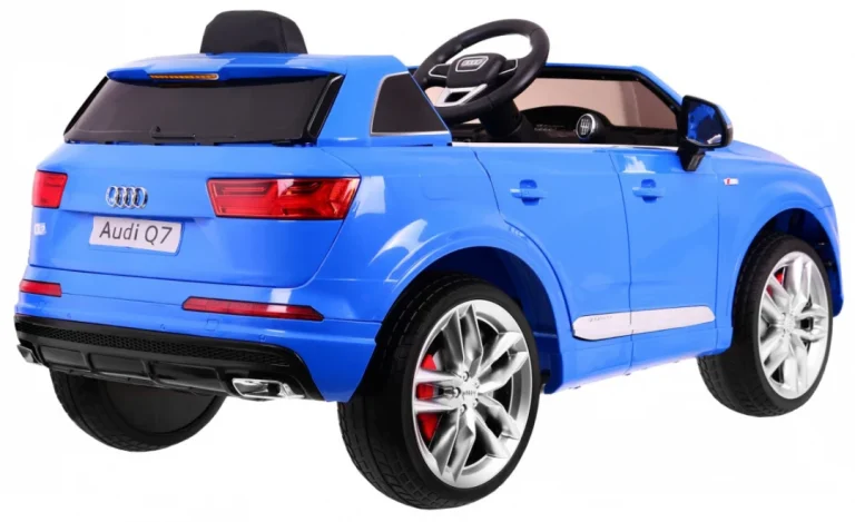 Audi Q7 Quattro S Line Baterija Plava + Daljinski Upravljač + Radio Mp3 Led 4