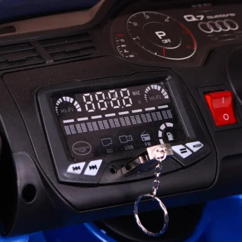Audi Q7 Quattro S Line Baterija Plava + Daljinski Upravljač + Radio Mp3 Led 6