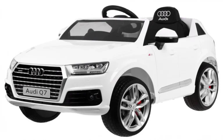 Audi Q7 Quattro S Line Suv Na Baterije Bijeli + Daljinski Upravljač + Mp3 Led Radio, Bijela 1