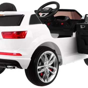 Audi Q7 Quattro S Line Suv Na Baterije Bijeli + Daljinski Upravljač + Mp3 Led Radio, Bijela 3