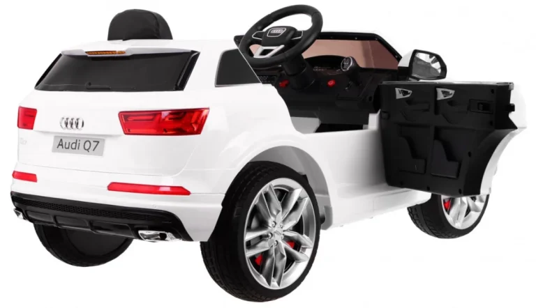 Audi Q7 Quattro S Line Suv Na Baterije Bijeli + Daljinski Upravljač + Mp3 Led Radio, Bijela 3