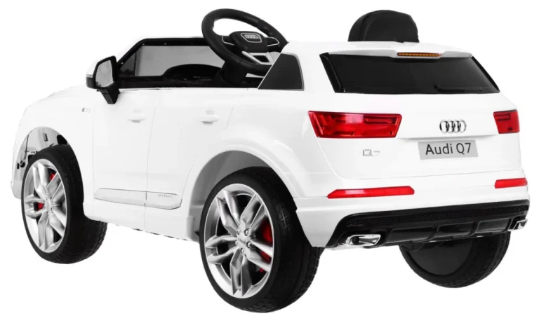 Audi Q7 Quattro S Line Suv Na Baterije Bijeli + Daljinski Upravljač + Mp3 Led Radio, Bijela 5