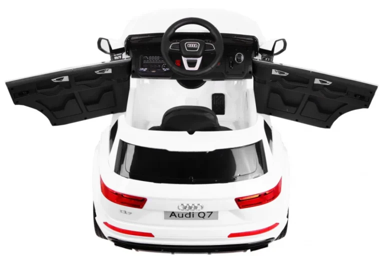 Audi Q7 Quattro S Line Suv Na Baterije Bijeli + Daljinski Upravljač + Mp3 Led Radio, Bijela 6