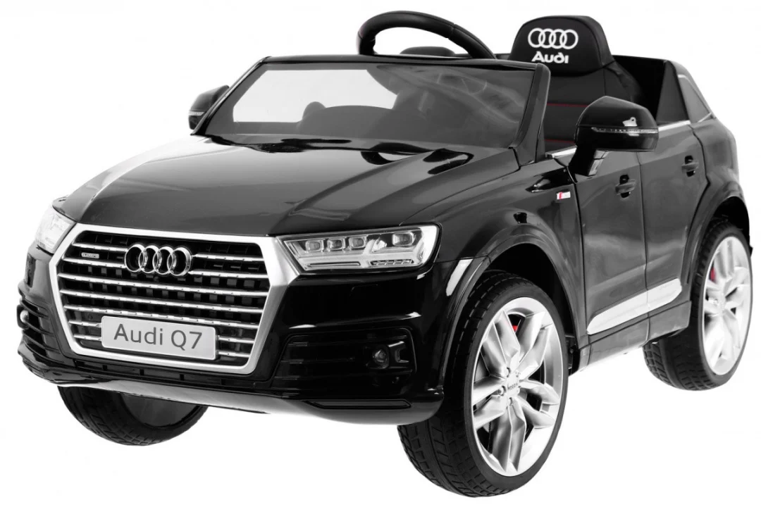 Audi Q7 Quattro S Line Crna Baterija + Daljinski Upravljač + Spori Start + Eva + Radio Mp3 Led 1